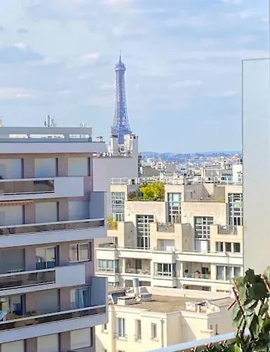 Lägenhet Loft With Romantic View Over The Eiffel Tower